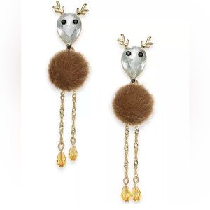 NWT - Reindeer Earrings / Christmas Earrings